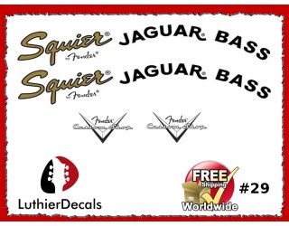 Fender Squier Jaguar Guitar Decal #29